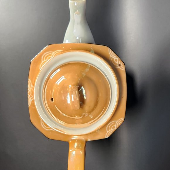 Vintage Peach Lusterware Teapot / Japanese Teapot Handpainted - Picture 7 of 7